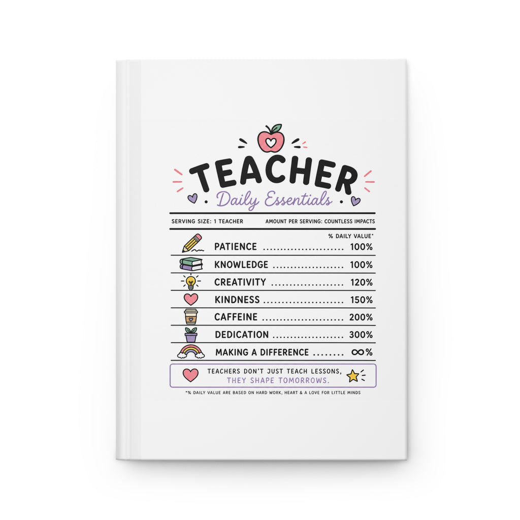 Teacher Daily Essentials Hardcover Journal