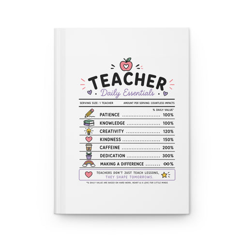Teacher Daily Essentials Hardcover Journal