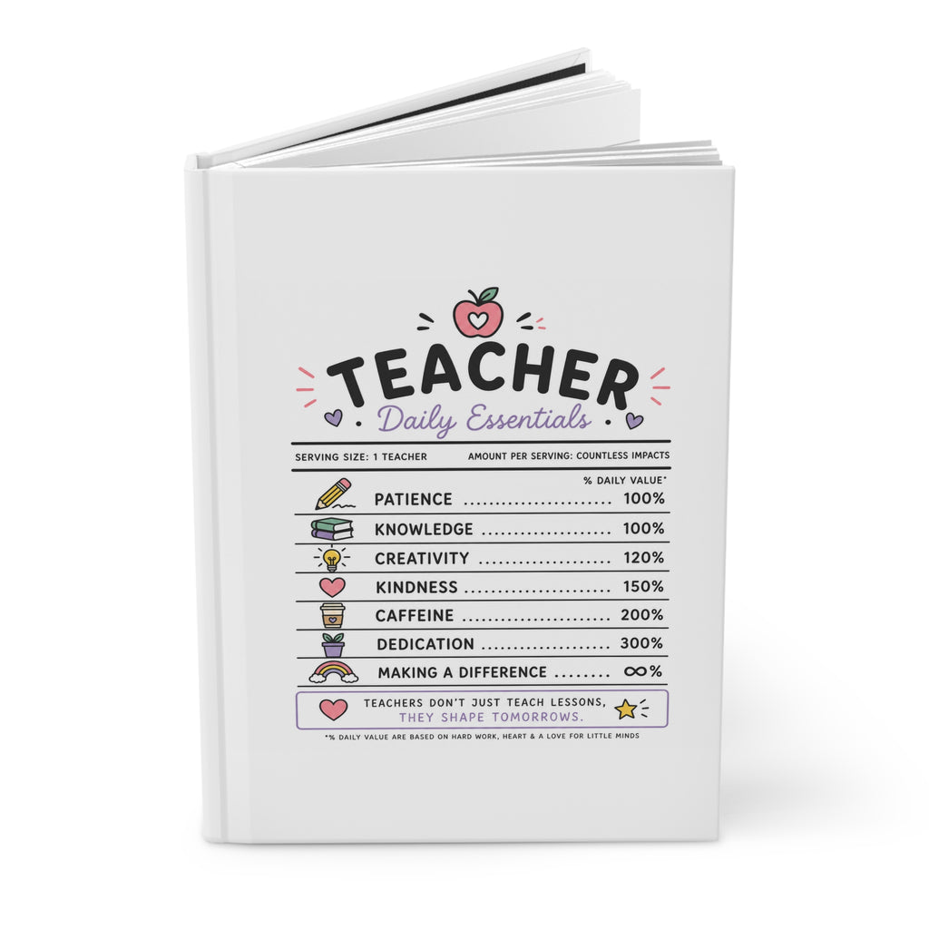 Teacher Daily Essentials Hardcover Journal