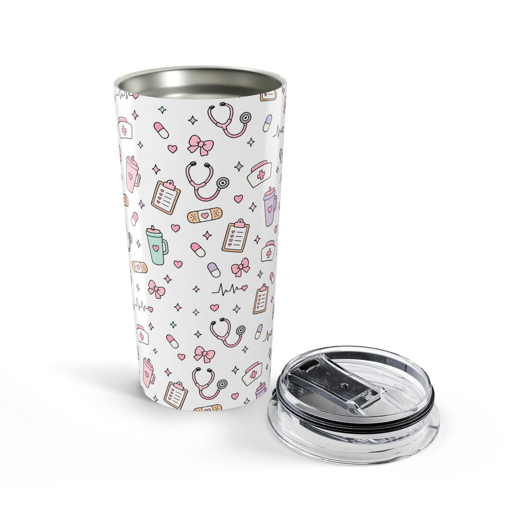 Cute Nurse Pattern Tumbler