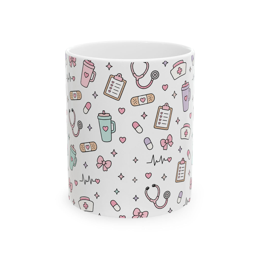 Cute Nurse Pattern Coffee Mug