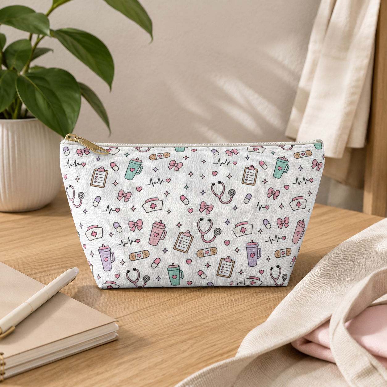 Cute Nurse Cosmetic Bag