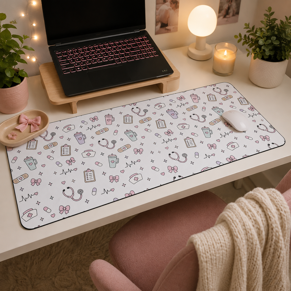 Cute Nurse Desk Mat