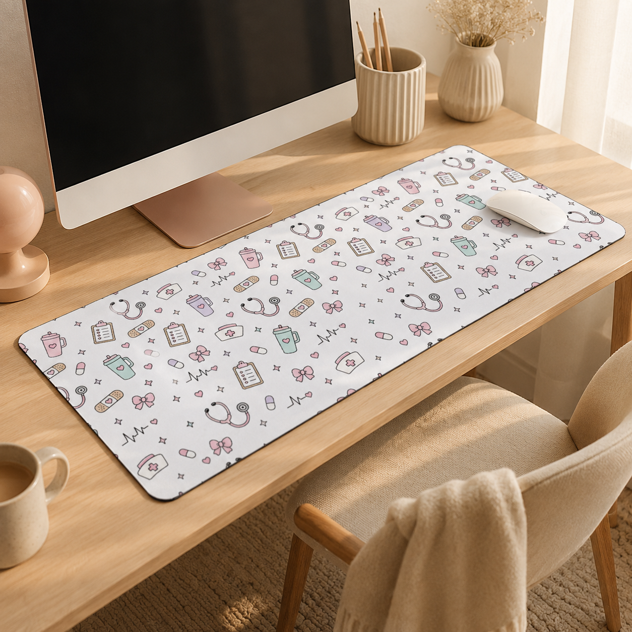 Cute Nurse Desk Mat