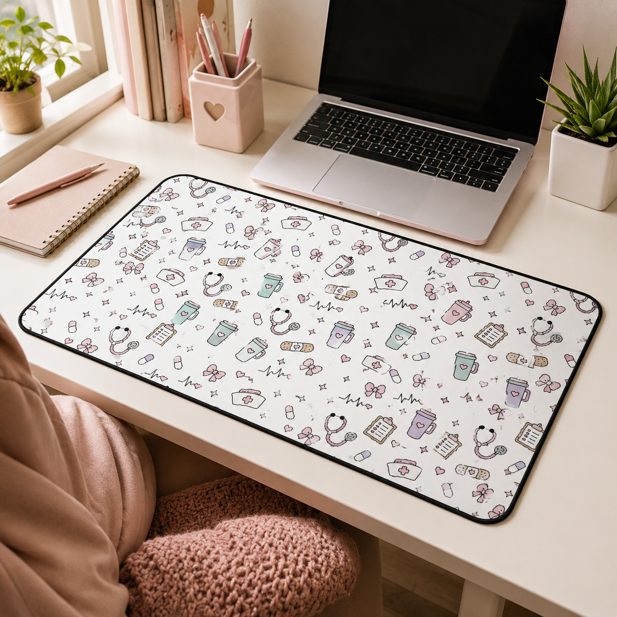 Cute Nurse Desk Mat
