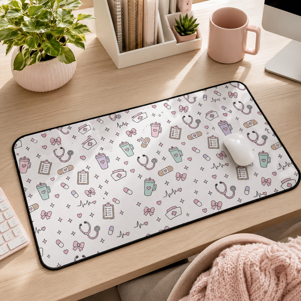Cute Nurse Desk Mat