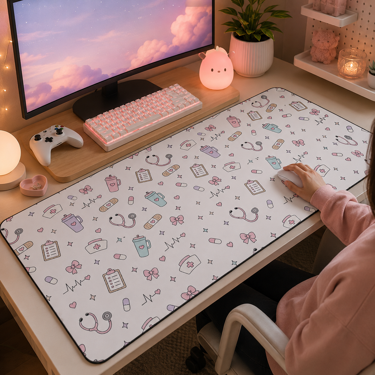 Cute Nurse Desk Mat