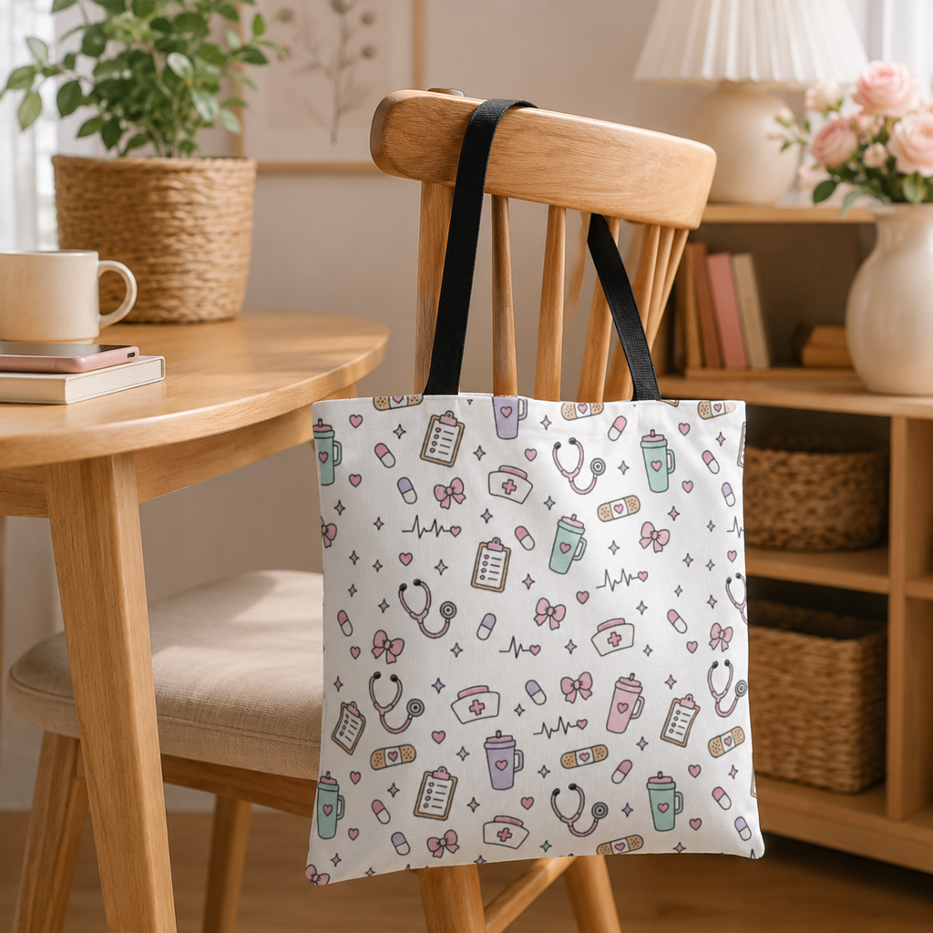 Cute Nurse Tote Bag