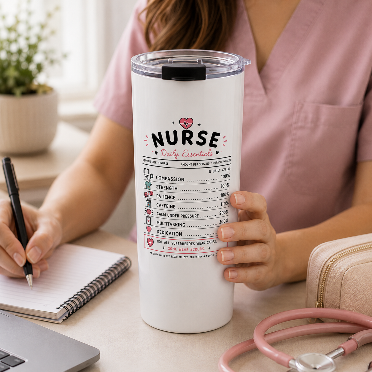 Nurse Daily Essentials Tumbler