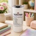 Teacher Daily Essentials Tumbler