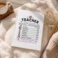 Teacher Daily Essentials Hardcover Journal