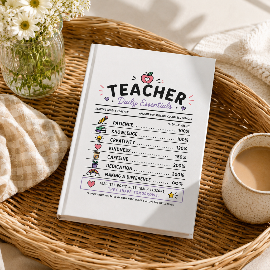 Teacher Daily Essentials Hardcover Journal