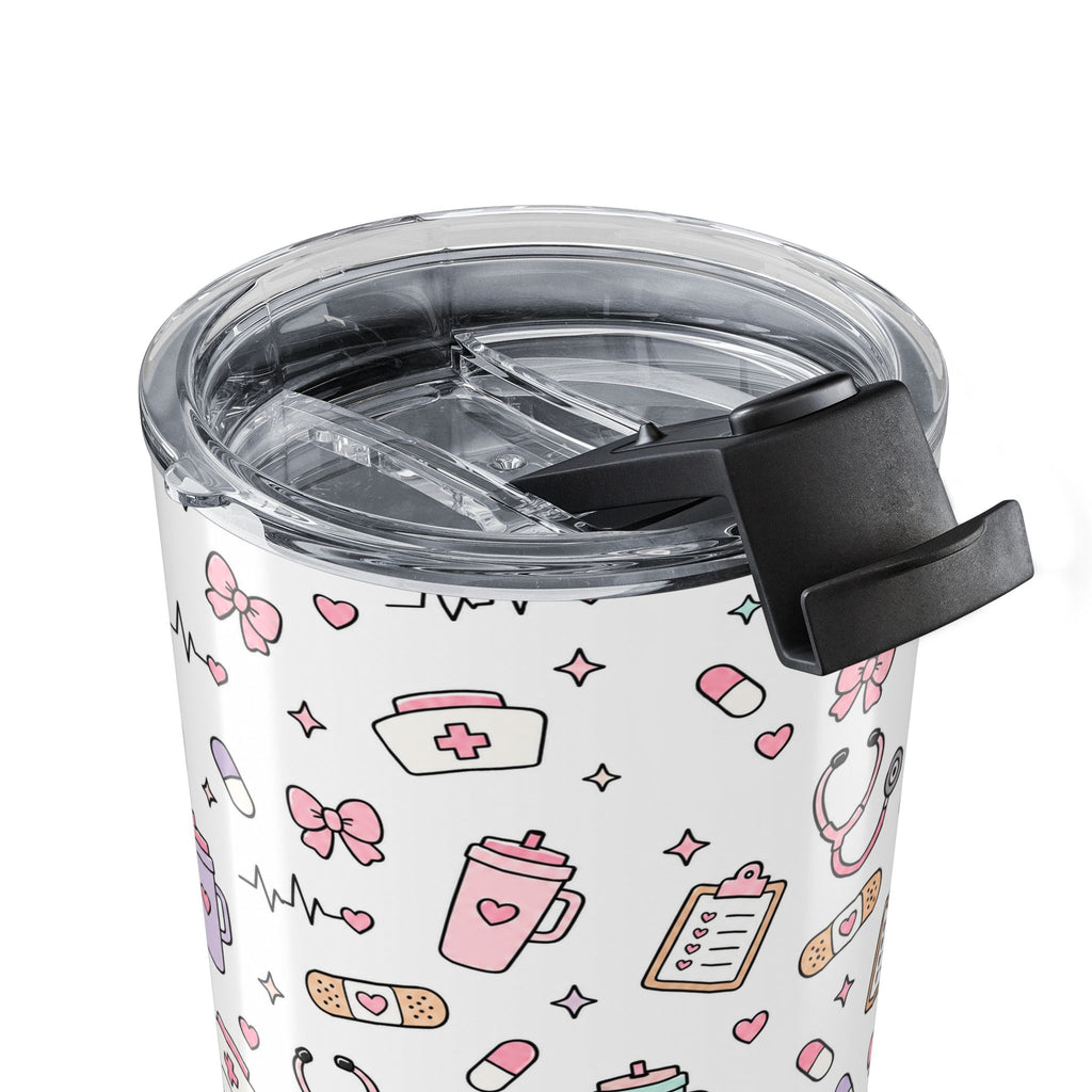 Cute Nurse Pattern Tumbler