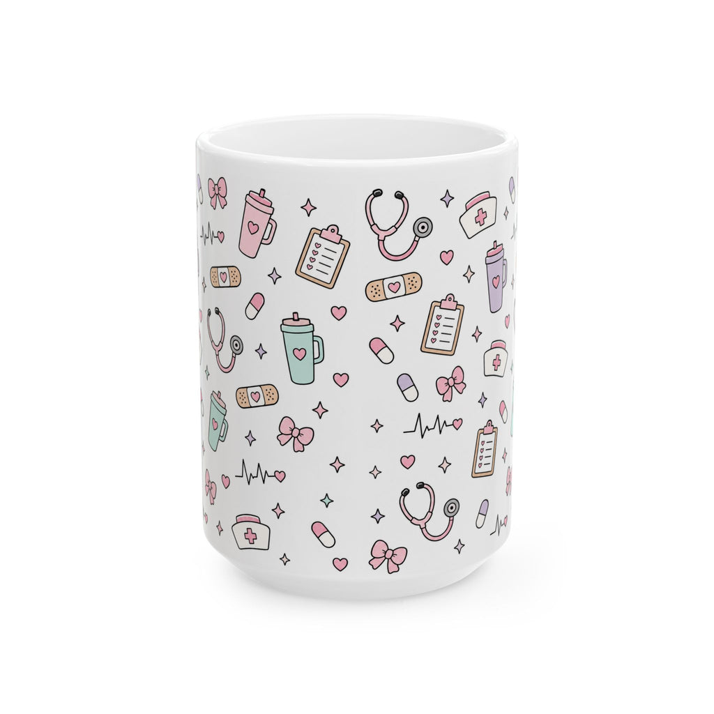 Cute Nurse Pattern Coffee Mug