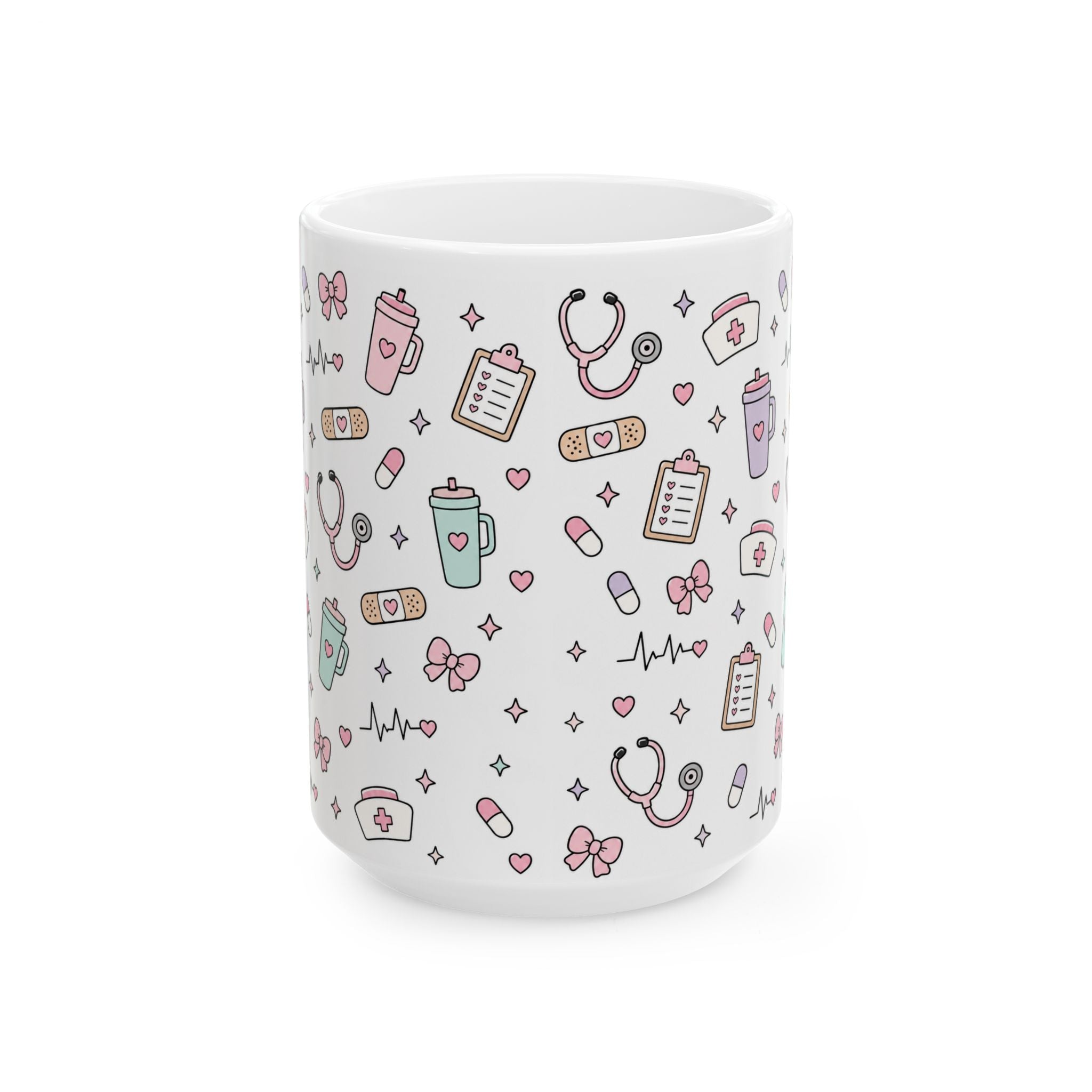 Cute Nurse Pattern Coffee Mug